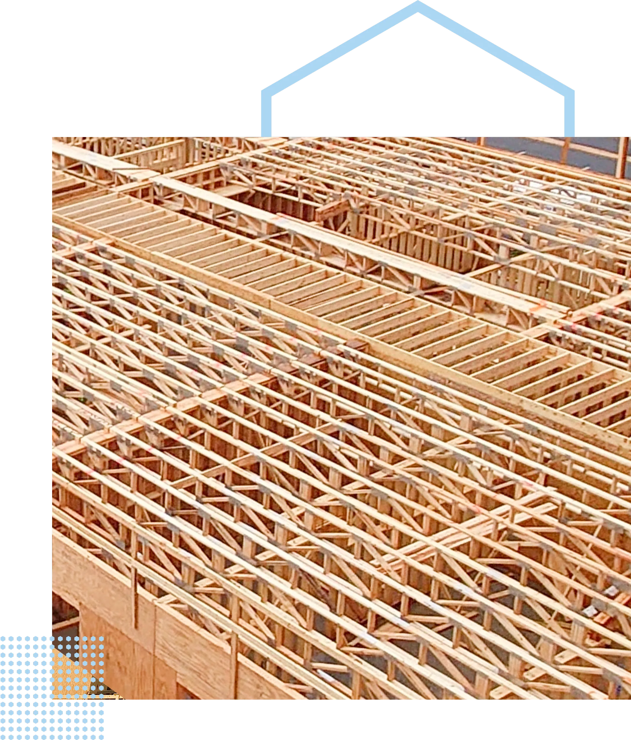 Integrated pattern of wood framing